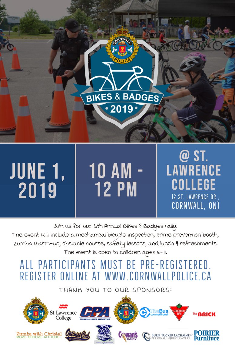 #383 - Bikes &amp; Badges is returning for its 6th year! Participants must be pre-registered in order to attend the event. Click here to view the event details and learn how to sign up your child: facebook.com/events/6651378…