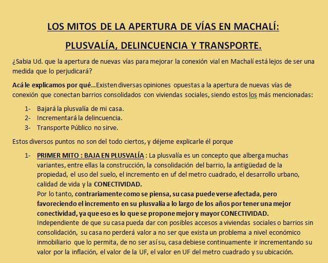ComiteElPolo's tweet image. Un recordatorio para los vecinos de #Machali y #Rancagua, especialmente para aquellos que se oponen a la apertura de vías como algunos vecinos de Alto Lo Castillo y Villa Triana @tacomachali... Y para usted también Sr. Urrutia que apoyaba a vecinos de Alto Lo Castillo...