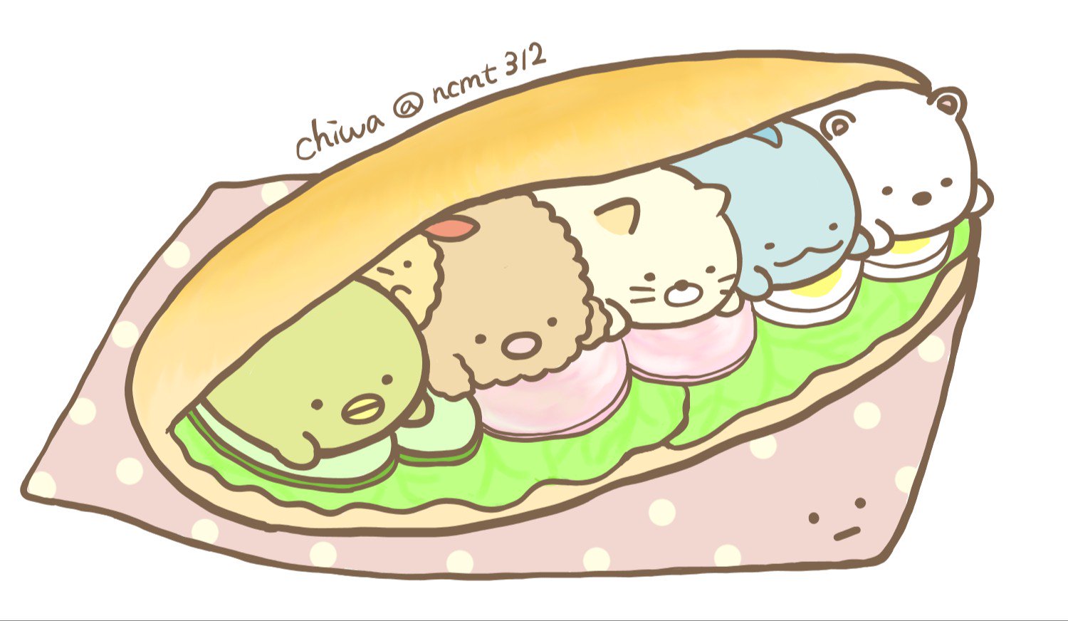 טוויטר ちわ ぺんぎん 最推し בטוויטר すみっコ コッペパン すみっコイラスト部 ファンアート T Co K3yrxk8mwm