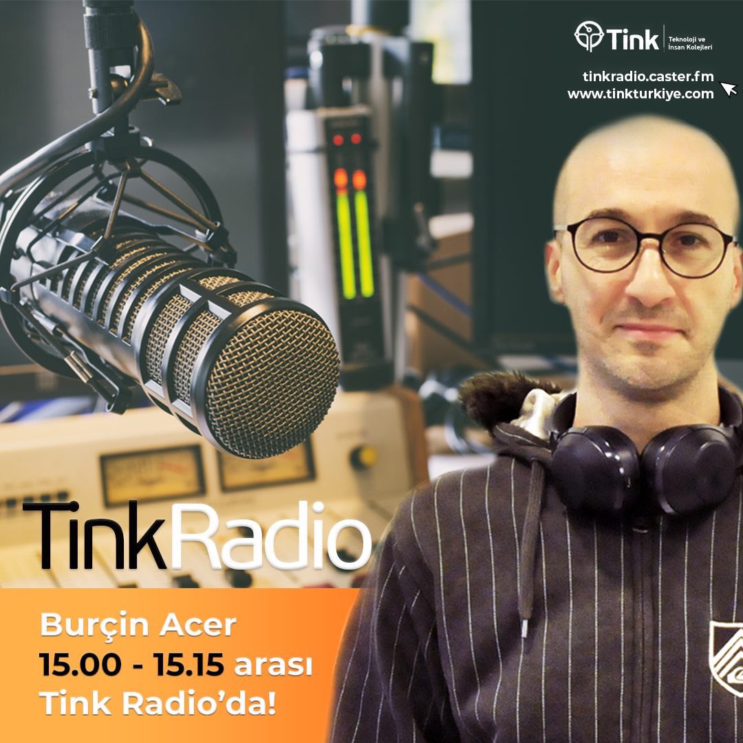 Dj Funky ‘C’ ve Burçin Acer 15.00 - 15.15 saatleri arasında Tink Radio’da 🎧 #gelecekTink #teknolojiveinsankolejleri #djfunkyc #burcinacer