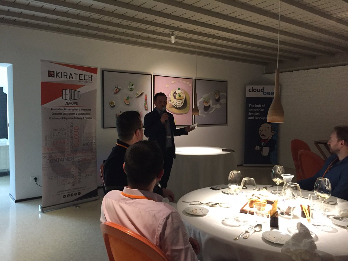 kiratech's tweet photo. Enterprises need to optimize the #Software #Development #lifecycle...and @CloudBees is the best solution to do it by implementing #CI & #CD! Thanks for joining our #chefops event in #Venice as Platinum sponsor! https://t.co/0pUHOSGEH7