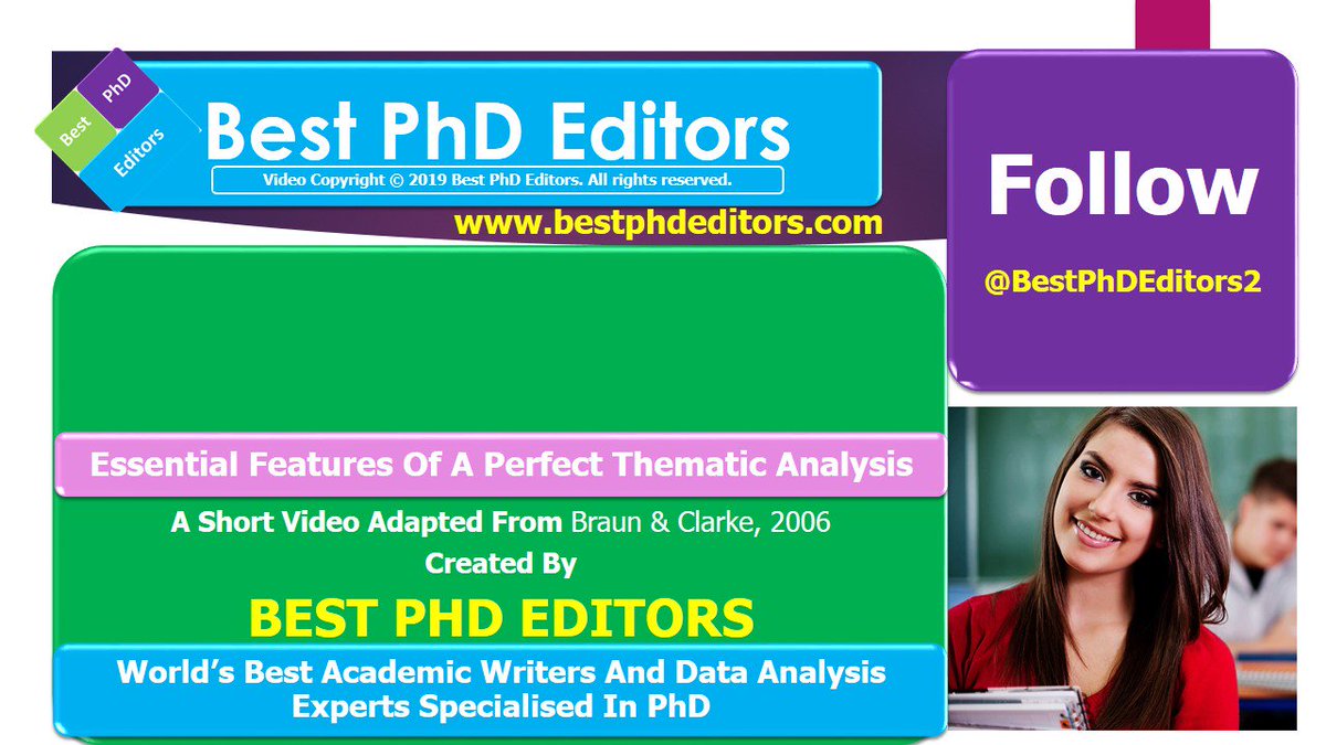 ▶️ Essential Features Of A Perfect #Thematic_Analysis
✅ A Tutorial Video You Must Not Miss
❤ Contact @BestPhDEditors2 For
#Data_Analysis_Services
#Academic_Writing
#Thesis
#Dissertation
#ResearchProposal
#LiteratureReview
#Qualitative_Research
#PhD
#phdchat
#bestphdeditors
