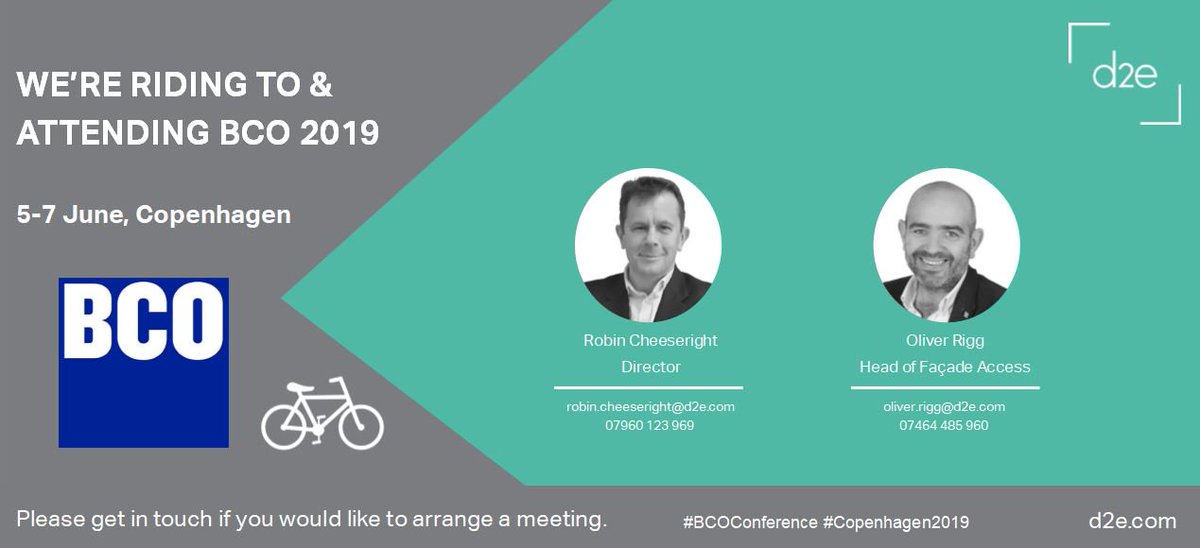 D2E_VT's tweet photo. Robin Cheeseright and Oliver Rigg will be riding the 300 miles from Gothenburg to Copenhagen as part of BCO bike ride to attend BCO 2019. Please get in touch if you will be at the conference and would like to arrange a meeting #BCOConference #Copenhagen2019 https://t.co/TM4sPOLPNU