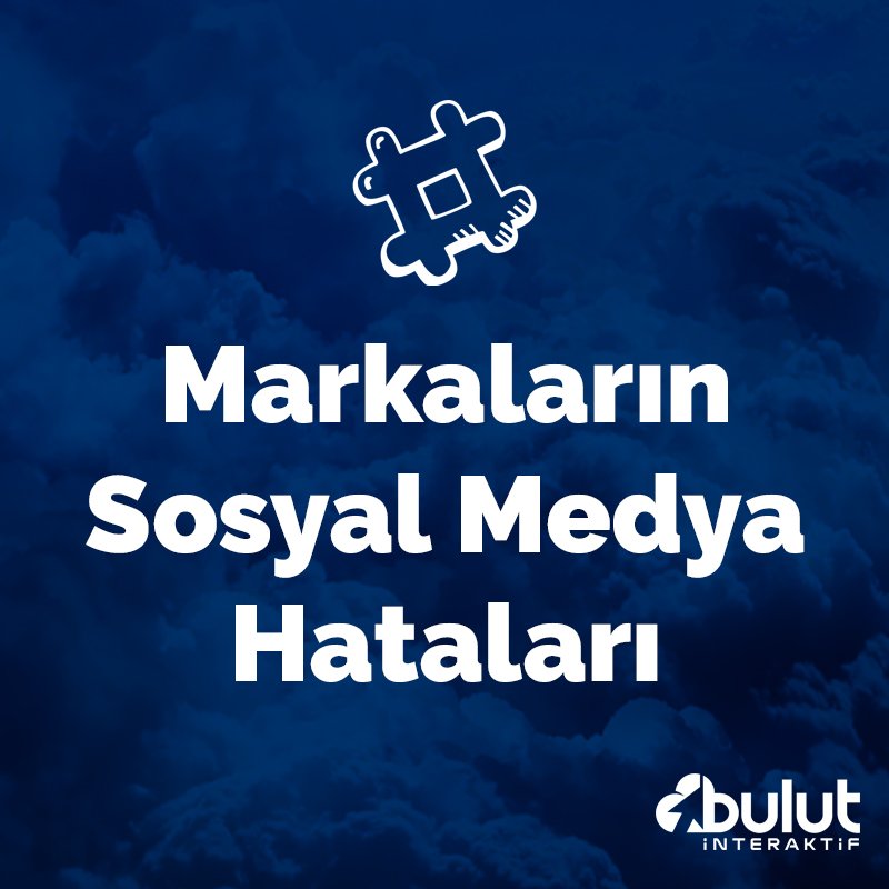 Markaların Sosyal Medya Hataları [Dikkat Edilmesi Gerekenler] yazımız yayında hemen okuyun :)

bulutinteraktif.com/markalarin-sos…

#social #socialmedia #brand #brandmarketing #SocialMediaManagement #sosyalmedya #markayonetimi #dijitalpazarlama #DigitalMarketing