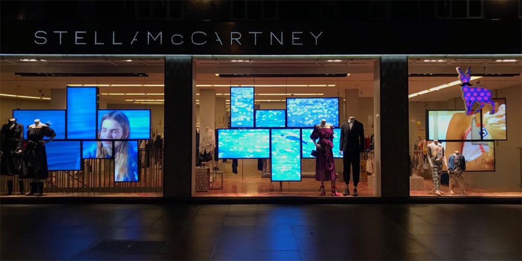 “There is no Planet B”. Updated content to <a href="/StellaMcCartney/">Stella McCartney</a> mosaic videowalls supplied by <a href="/FreehandDigital/">Freehand Ltd</a>, London, Paris, Milan, New York and Miami. Promoting #ThereSheGrows coinciding with #EarthDay. Powered with <a href="/DataPathLtd/">Datapath</a>, <a href="/Brightsign/">BrightSign</a> and <a href="/FreehandDigital/">Freehand Ltd</a> cloud network.