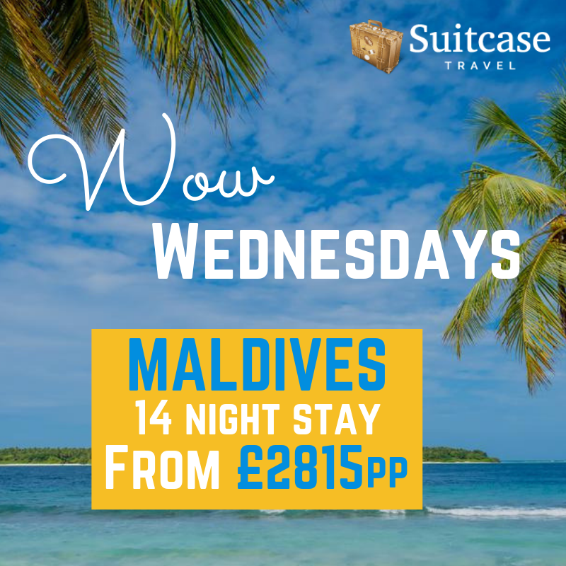#WowWednesday
How does an ocean front villa sound? Maldives for 14 nights - only £2815pp!

See special: bit.ly/2En4iwu

Or email - Holidays@suitcasetravel.co.uk for more info!
#wheresyoursuitcase #suitcasetravel #traveltheworld #suitcaseinhand