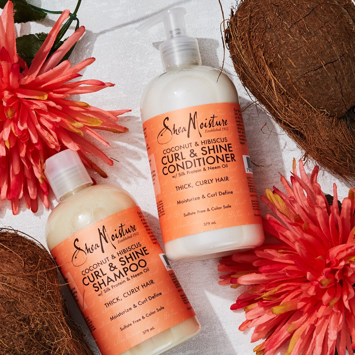 Our curly haired babes, who fancies winning our Coconut &amp; Hibiscus Curly &amp; Shine Shampoo and Conditioner? Follow us, #RT this post and tag a friend in the comments for the chance to win. T&amp;C’s apply. UK only. Ends Wednesday 29th May. #FLW #WinIt #Comp #Competition