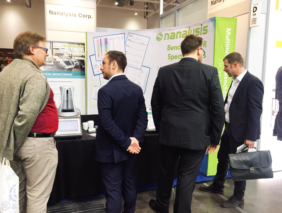 Nanalysis's tweet image. Day 2 of #labvolution! Stop by Halle 20 D-09 and talk to our experts about accessible, affordable and automatable #benchtopNMR for your research and QA/QC workflow.