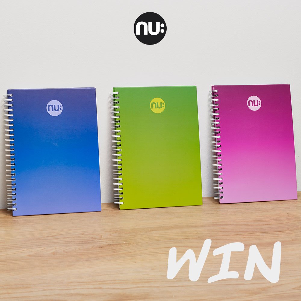 NuNotebooks's tweet image. For your chance to win an A5 Nu: Craze Ombre Notebook in the colour of your choice, just RT and FOLLOW our page.

UK entrants only. One winner over all Social Media platforms, winner announced Friday.

#WinItWednesday