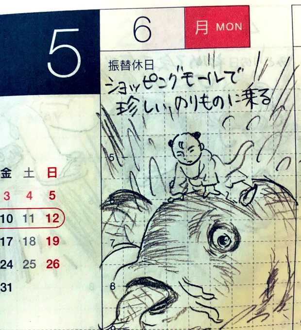5月第2週の一コマ絵日記
#真似日記 #ほぼ日 