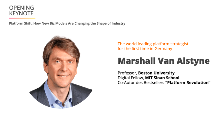 tyoschitz's tweet photo. Proud to have Marshall Van Alstyne @InfoEcon the worldwide leading platform strategist in Germany. He will provide his amazing keynote at 1. @handelsblatt Plattform-Summit, where we are conception partner. https://t.co/f2xcSEkkFY https://t.co/2M7d91bfR6