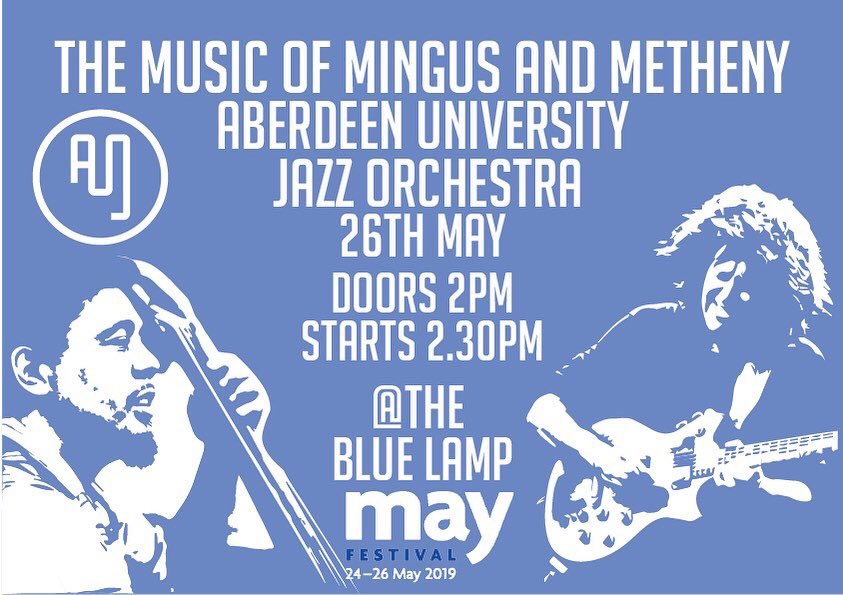 AbdnJazz's tweet photo. Following that we head back up the road for @aberdeenuni May Festival on Sunday! @UoAMusicDept @AJOjazz @AberdeenFests https://t.co/Q786tyK5LU