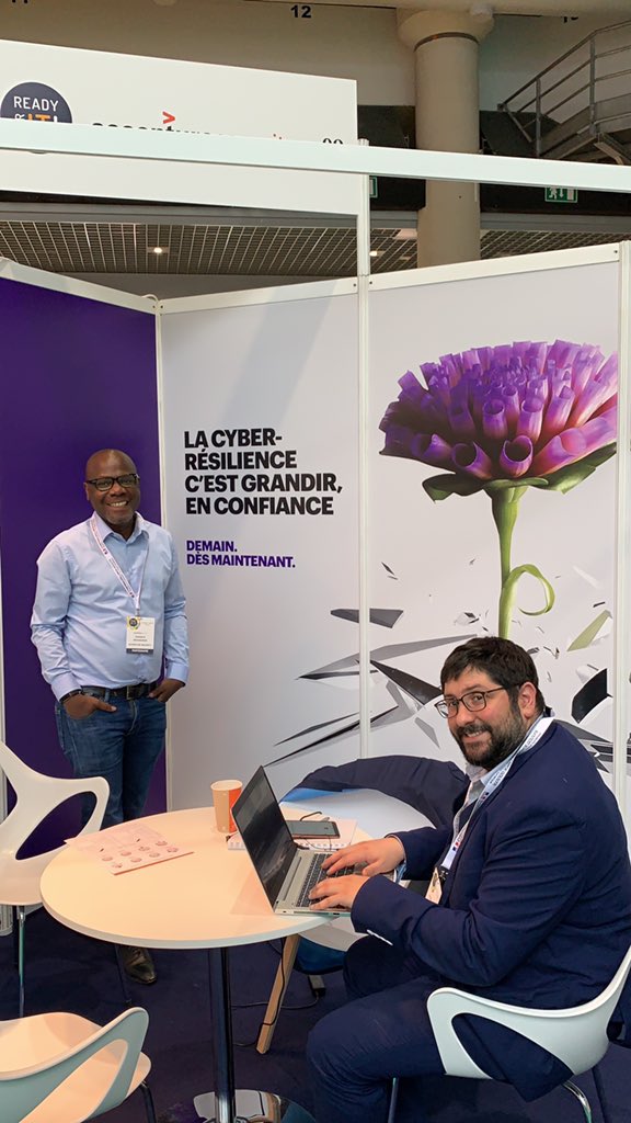 Pour ce dernier jour de #RFIT2019, passer sur le stand 9 pour découvrir nos expertises et renforcer de l’intérieur la résilience de votre entreprise. <a href="/AccentureSecure/">Accenture Security</a> @ReadyForIt_2019