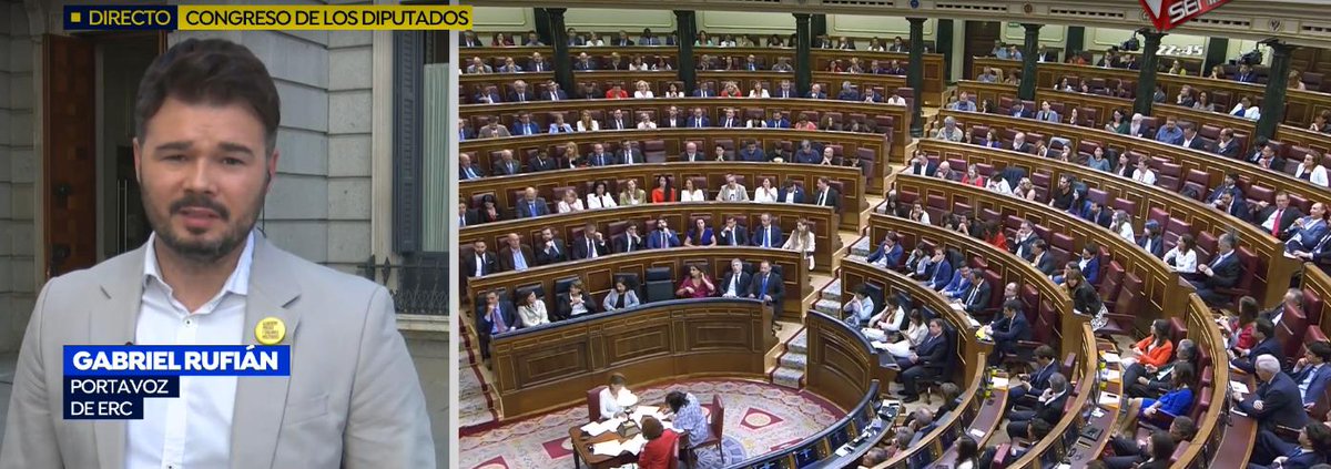 EspejoPublico's tweet photo. 🔴@gabrielrufian: “A @junqueras le gusta mucho Bruselas y la política europea” ▶https://t.co/897gn9dxri #CongresONESP https://t.co/9a5UeQwdw5