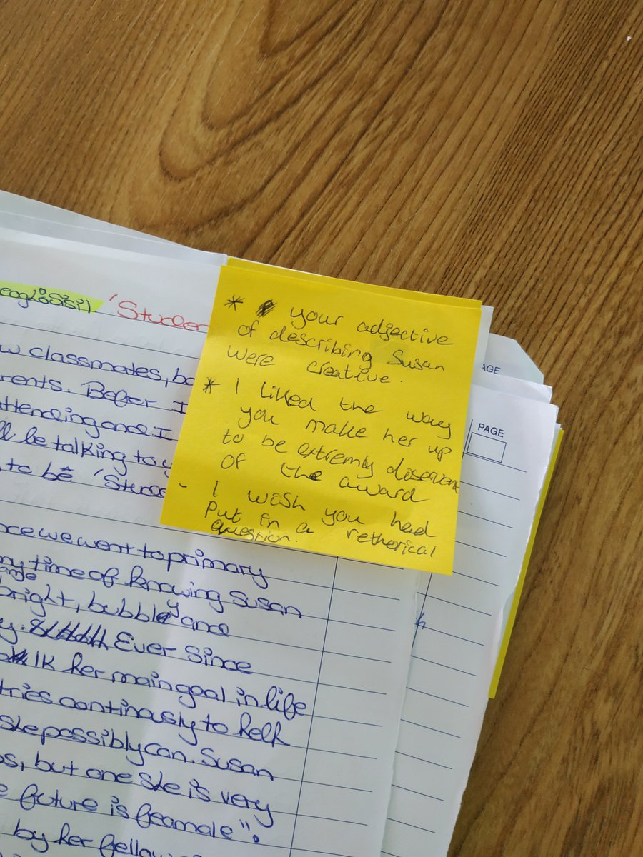 gcl_debate's tweet photo. Bl2 peer feedback during the drafting process has moved on quite a bit from "I liked your handwriting" in Bl1! Happy to see valuable contributions, I'll look past the spelling mistake :-D @jctEnglish @cdebhailis @GCLuimnigh https://t.co/wYL19uK1Fv