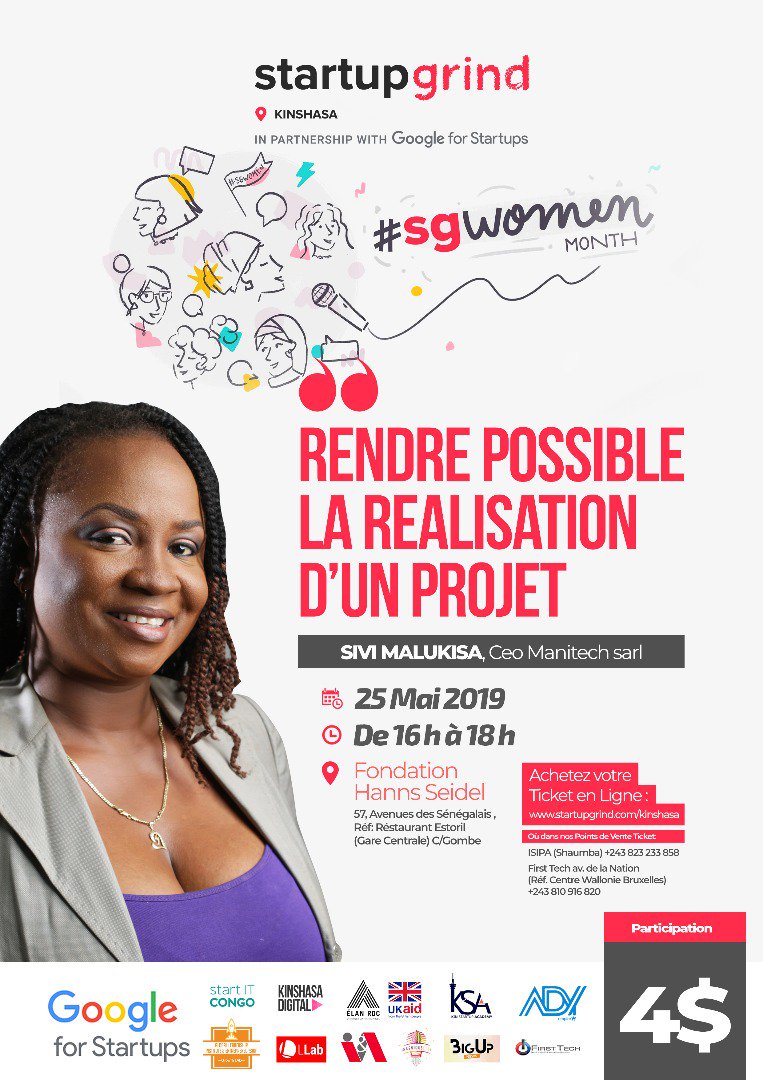 Julisha243's tweet photo. Grand rendez-vous ce 25 mai avec #SiviMalukisa . Procurez vous déjà vos billets, c'est dans quelques jours.
#Julisha #manitech #sgwomen https://t.co/vVKAG8Hj8v
