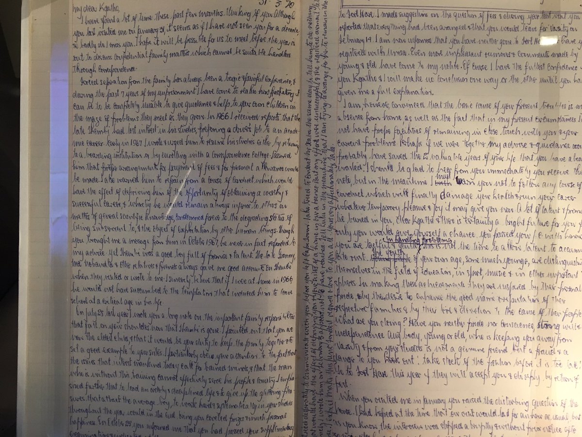 Wanderlust_Lyn's tweet photo. Inspiring and poignant visit to the @Mandela_Exhibit in Waterloo. Such an insight into #SouthAfrica and the great man. Mandela’s handwritten letters to his family are incredibly moving. Do catch it. https://t.co/DZuuEKt5ZA