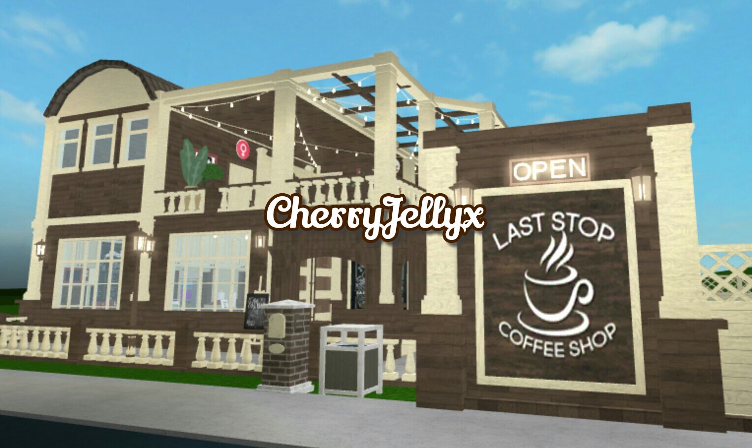 Building a COFFEE SHOP in Bloxburg! 