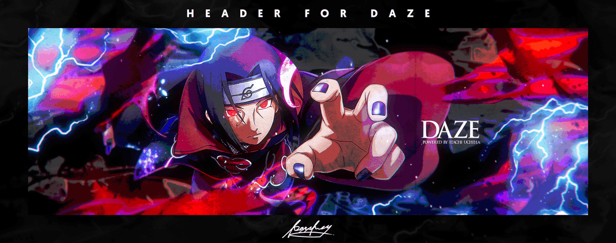 Parshey Header For Daze Rl Uchiha Itachi From Naruto Support Are Appreciated