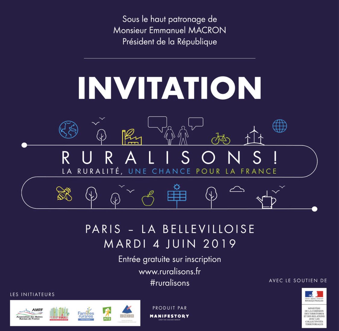 J’aurai le plaisir d’intervenir à cet événement au service de la dynamisation des territoires ruraux. La ruralité est une chance pour la France #ruralisons <a href="/ruralisons/">RURALISONS L'EUROPE !</a> <a href="/Maires_Ruraux/">AMRF</a> <a href="/CedricSZABO/">Cédric Szabo</a> @pmartin_32 <a href="/GiseleBiemouret/">GiseleBiemouret</a> <a href="/GersSolidaire/">GIP Gers Solidaire</a> <a href="/InSite_France/">InSite</a>