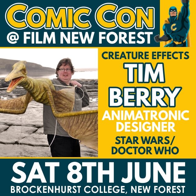 filmnewforest's tweet photo. Saturday 8th June at @brockcollege sees the opening event of @newforestfilm #newforestfilmfestival with the 1st ever New Forest #Comiccon event. Featuring @chrisrankin #Timberry https://t.co/VYcPG5OedW