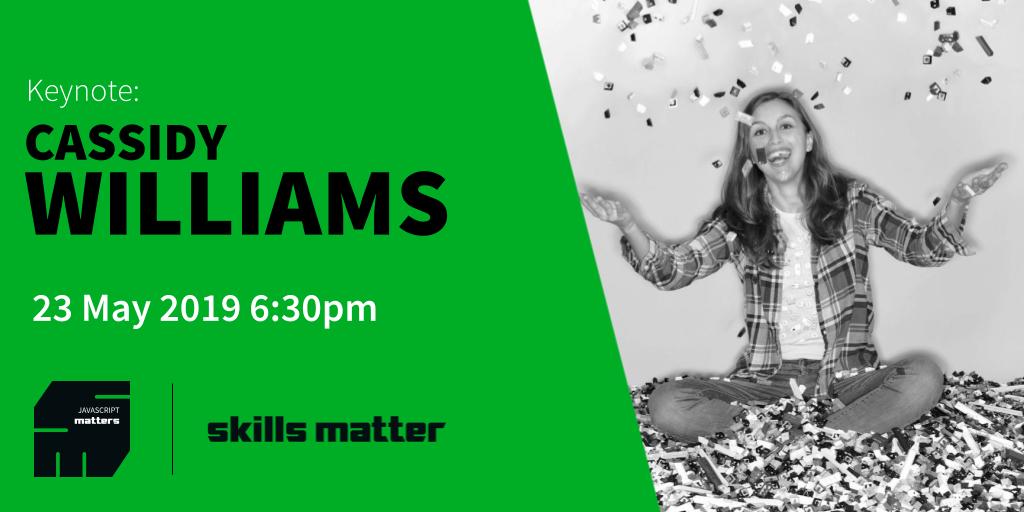 skillsmatter's tweet image. Join us tomorrow for JavaScript Matters as we invite @cassidoo to deliver a Keynote talk on javascript building for javascripters. Register for free here: ed.gr/bijk2 #plugins #codepen #javascriptmatters