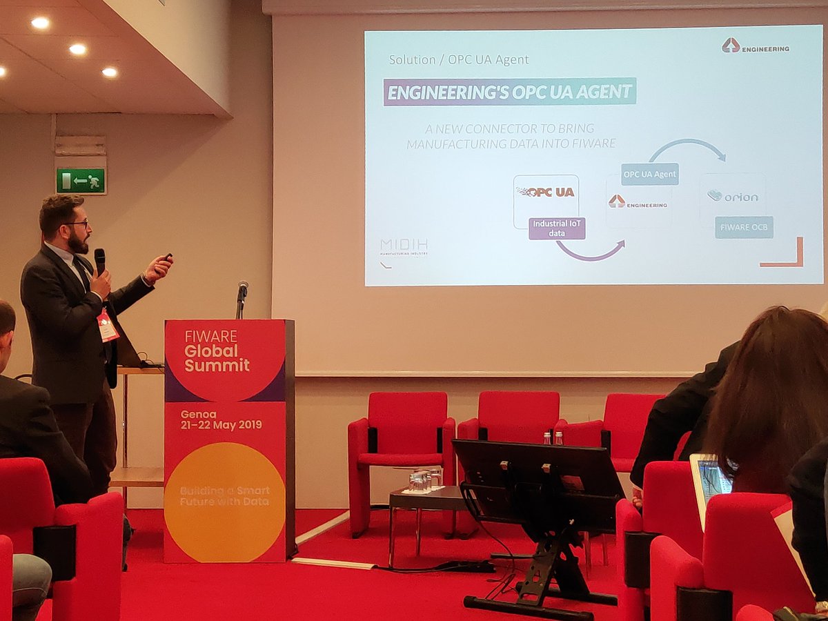jesusbenedicto's tweet photo. Angelo Marguglio @marguu82 leading the Smart Industry track in the #FIWARESummit. Joint us at the Tramontana room. @EngineeringSpa @AtosES @MIDIH_EU @AriMarcomm https://t.co/ZsYYapfCIm