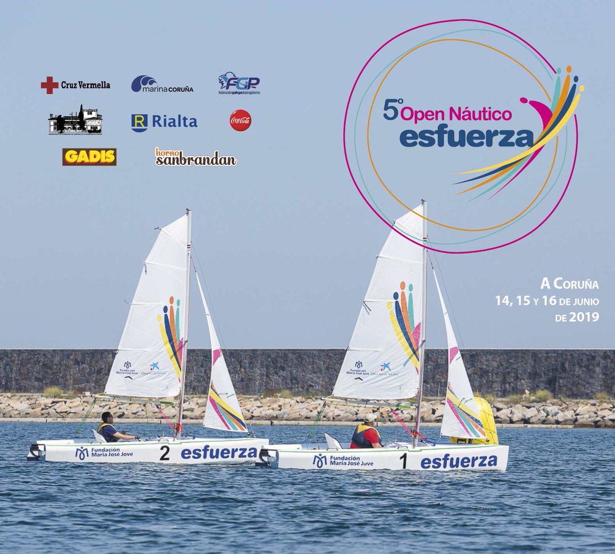 funfmjj's tweet photo. 🔊Atención deportistas!
🚣⛵ Abrimos la inscripción para participar en el V OPEN NÁUTICO ESFUERZA de vela y piragüismo adaptado que organizamos con @FundlaCaixa
🗓 Será el 14, 15 y 16 de junio en #Coruña.
➡ Info e inscripciones en https://t.co/dp27CWZ0CU #deportedaptado https://t.co/wzhqkIyLqs