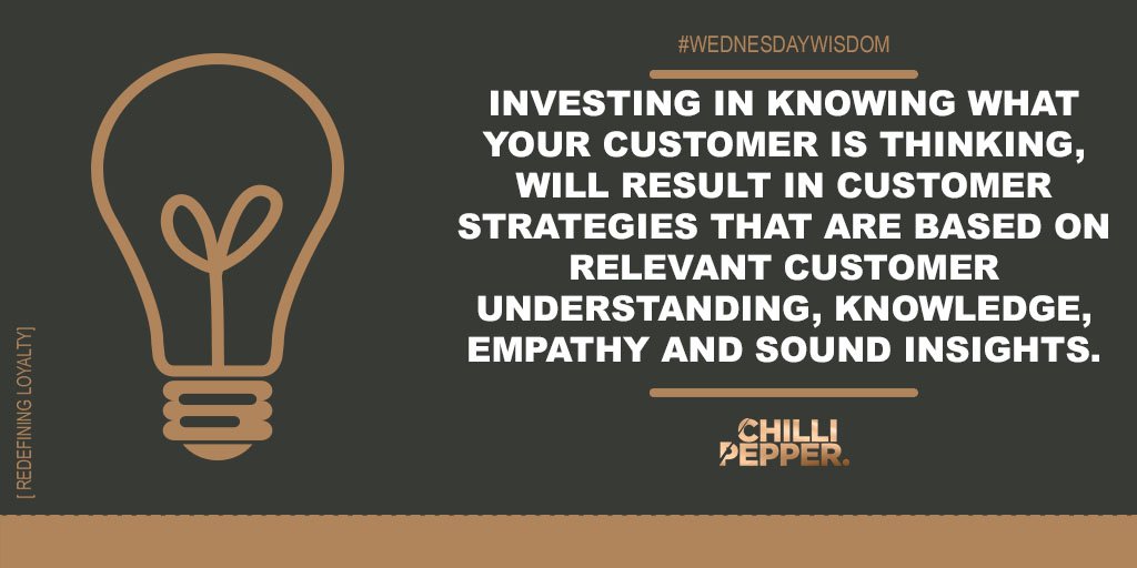 The smartest investment any business can make is in the customer. #RedefiningLoyalty #WednesdayWisdom