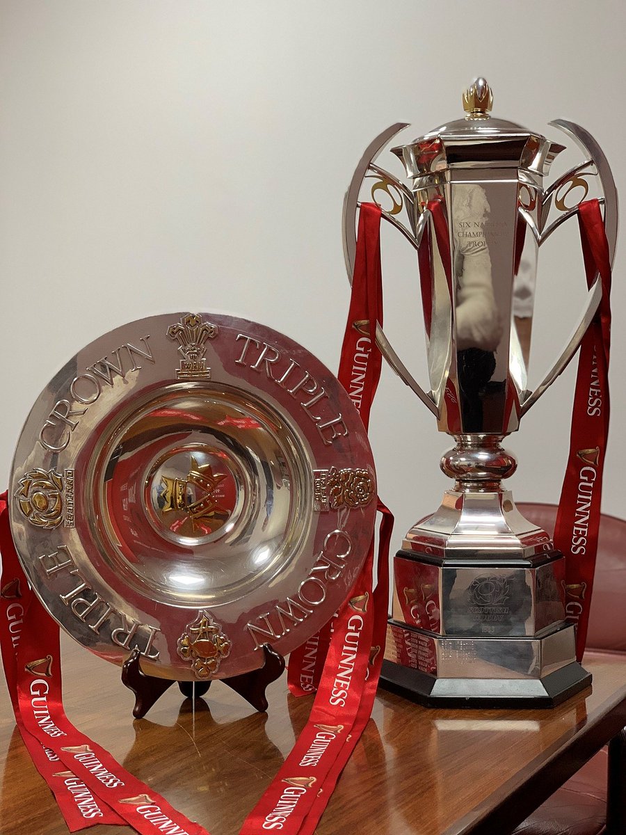 CELSASteelUK's tweet photo. What a day we had yesterday! Fantastic to have the @SixNationsRugby  trophy and Triple Crown at our Cardiff site for a couple of hours! A big thank you to @Siteserv for arranging this for us! https://t.co/T1q7vbDpJR
