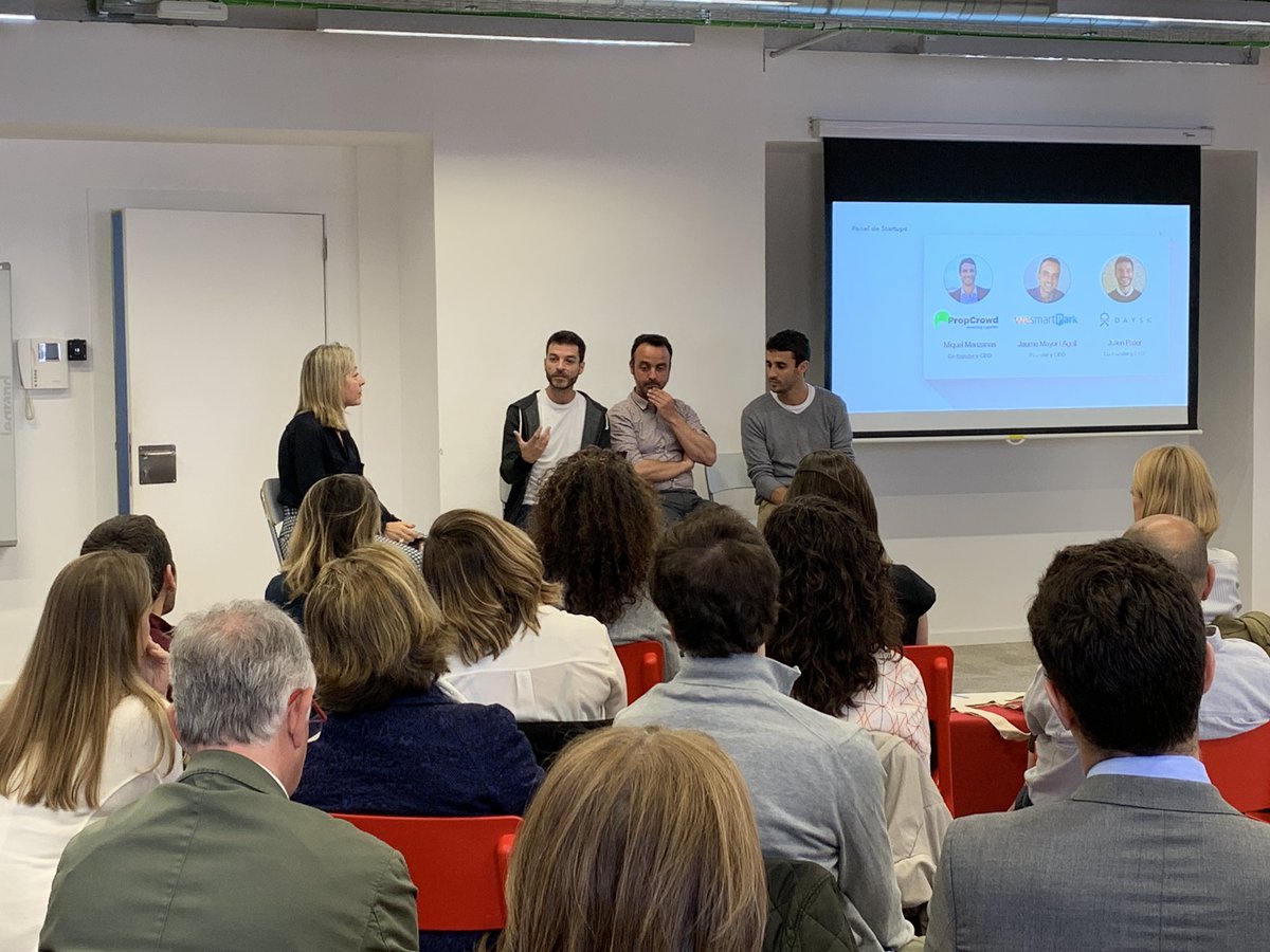 Encantados de contar con la participación de los CEO’s de 3 start-ups que forman parte del ecosistema de Innomads: <a href="/PropCrowdES/">PropCrowd</a> <a href="/wesmartPark/">wesmartPark</a> <a href="/dayskapp/">Daysk</a>