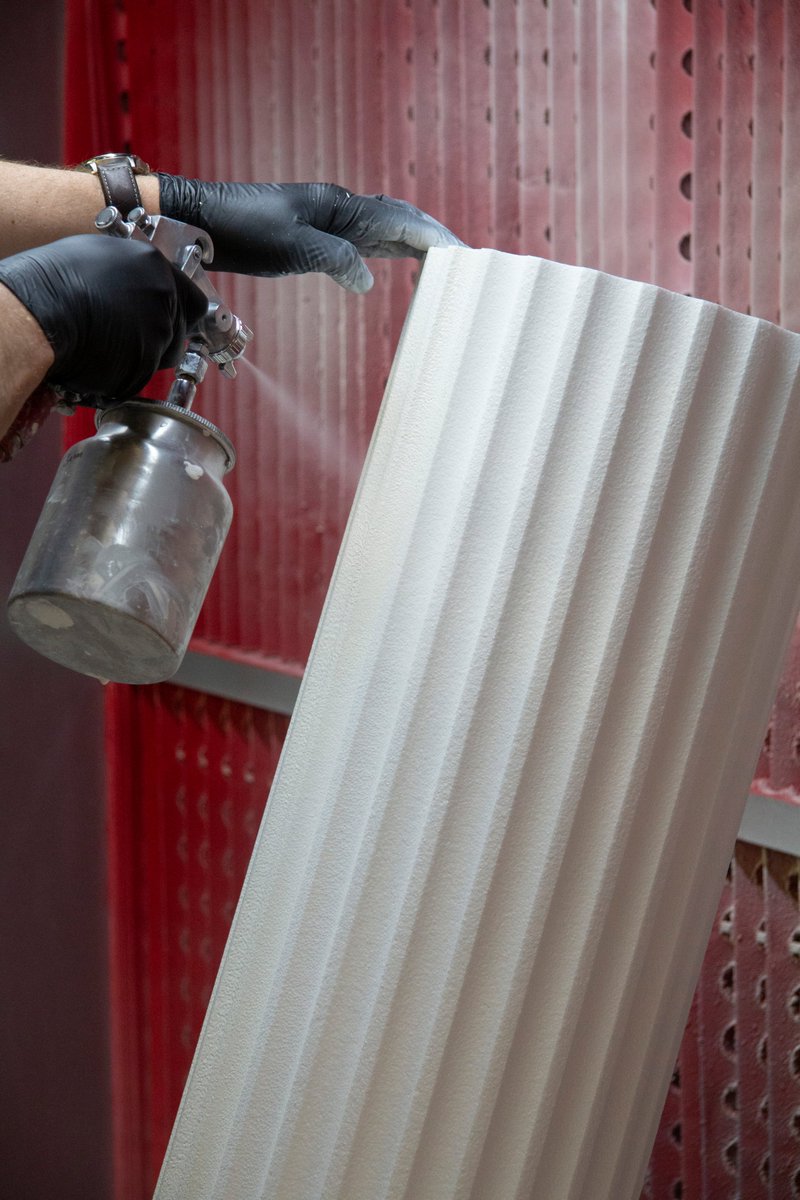 LG__Display's tweet image. The latest #windowdisplay #props produced by our #vm team...some Greek Columns. Our new #spraybooth is working a treat!