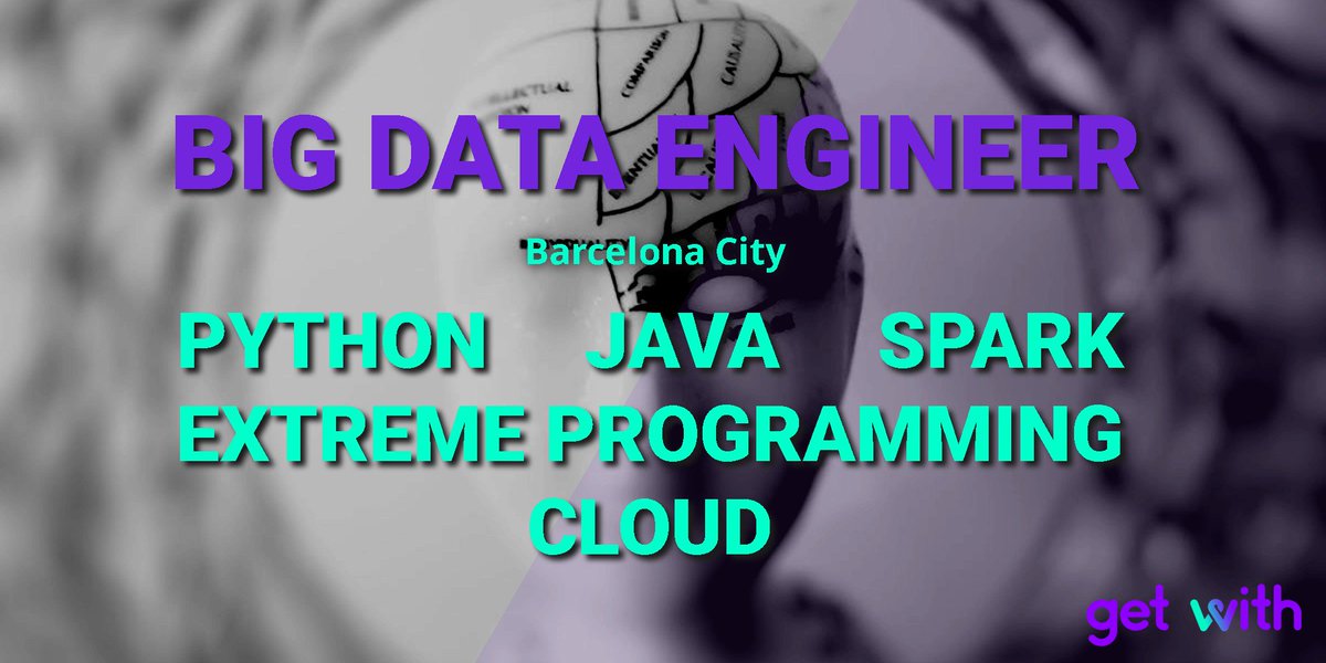 Paula_Form3's tweet photo. Top referent Engineering Team in Barcelona looking for their next colleague, ready for your big step into Data Engineering? 😉
Get With Us!
#bigdata #dataengineer #spark #java #python #extremeprogramming #XP #TDD #cleancode #barcelona #bcn #topteam https://t.co/j5tR5eisg5
