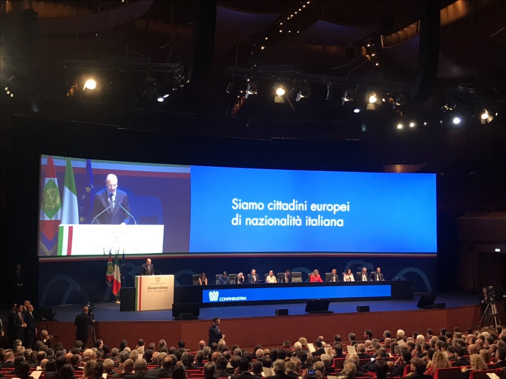 Vincenzo Boccia #Confindustria2019 | Vogliamo un’Italia snodo d’Europa: dobbiamo agire per attirare i grandi flussi commerciali, per un’Italia non periferia d’Europa ma centrale tra Europa e Mediterraneo, aperta a Nord, Est e a Ovest