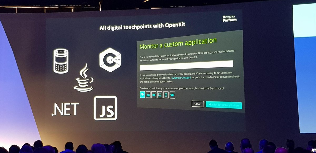 pa_hofmann's tweet photo. @Dynatrace #OpenKit coming to even more platforms, bringing excellent User Experience insights across all channels! #Perform2019 https://t.co/jqhJ0sHBKV