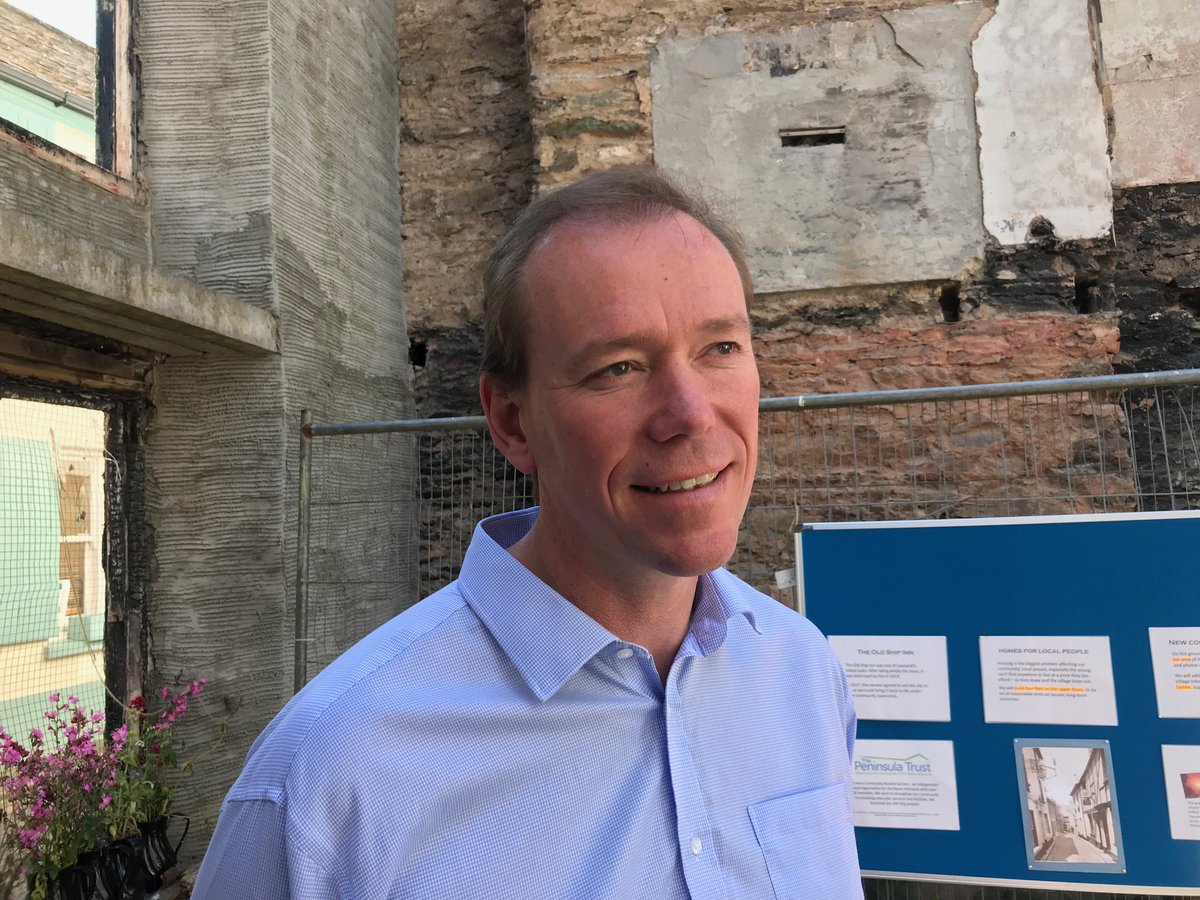 CornwallCouncil's tweet photo. Our new leader, Julian German, is in Cawsand this morning to hear about a community led initiative we're supporting to transform empty properties into affordable homes for local people. https://t.co/w9keEJKmJ9