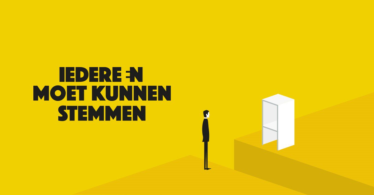 MensenrechtenNL's tweet photo. Het Meldpunt Onbeperkt Stemmen is weer geopend. Heb jij een beperking en ga je stemmen? Meld jouw ervaring via: https://t.co/4g3cEx7fyX 
#ep2019 #toegankelijk #vnverdrag #stemmen https://t.co/QcfL1t2IRB