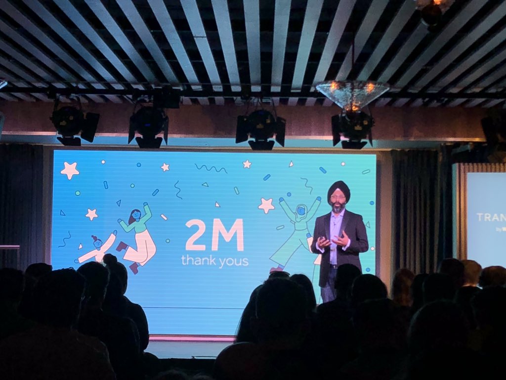GenDHQ's tweet photo. @_karandeep loved the roadmap update from Workplace VP Karandeep. 2m paying customers in 2 years is impressive growth! #TransformbyWorkplace #connected #EmployeeEngagement. #community #FutureOfWork https://t.co/uX8C7MImrY