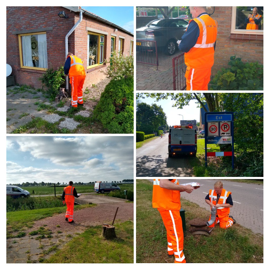 Vandaag begonnen in de #gemeentewestbetuwe met foutaansluitingen op drukriool en vrijvervalriool.