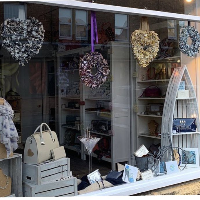 Since we put our fabric garlands up for display we have had many enquiries about them, so now they are available to buy in store only ... all handmade by #andrenahanvey in #seahouses 💜💛❤️#handmade #fabric #garlands #giftshop #northshoregifts #northumberland