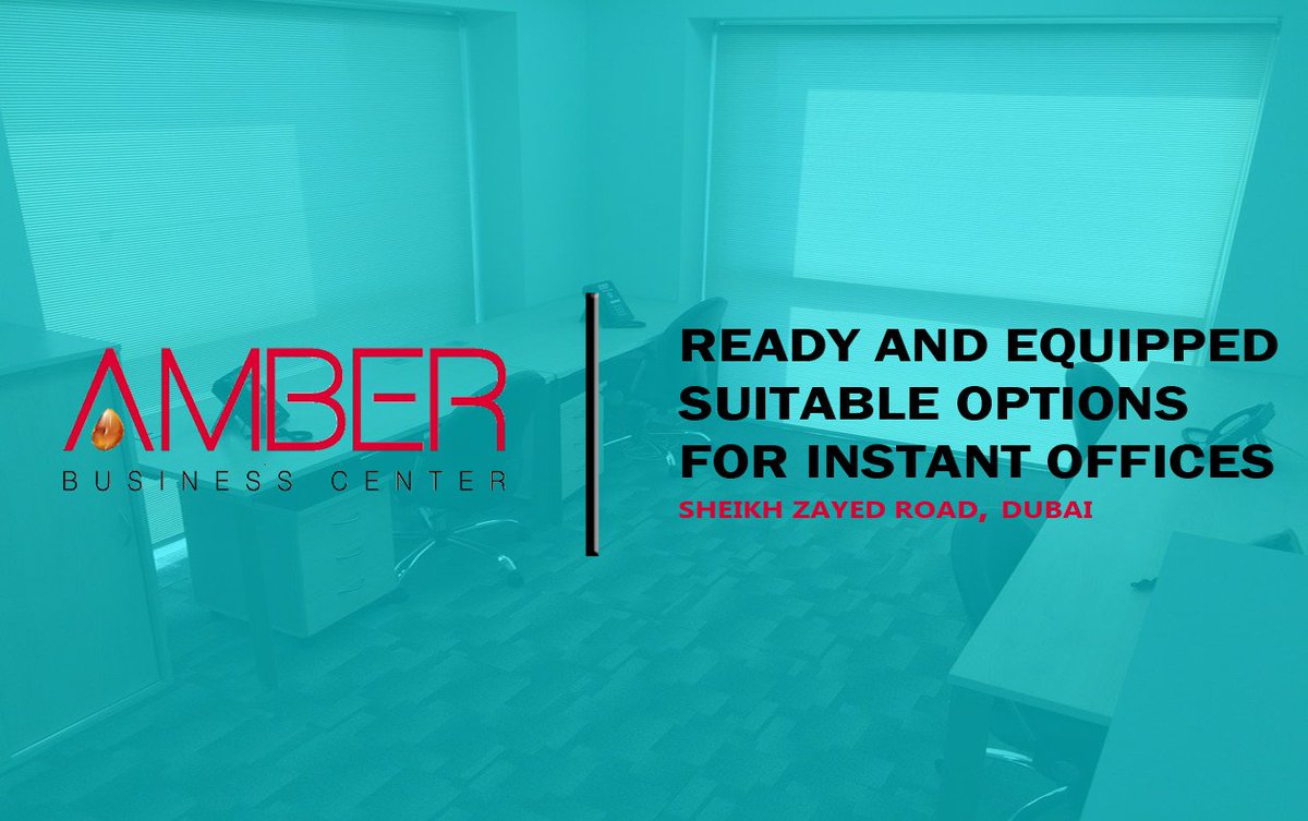 business_amber's tweet photo. #AMBER_BUSINESS_CENTER

We guarantee you a serviced and fully furnished state-of-the-art office suite. Whether you are looking for shared office spaces in Dubai, or serviced office suites, Amber Business Center ticks all the right boxes.

https://t.co/ir4FmTP36M https://t.co/iS7ZSjp4AZ
