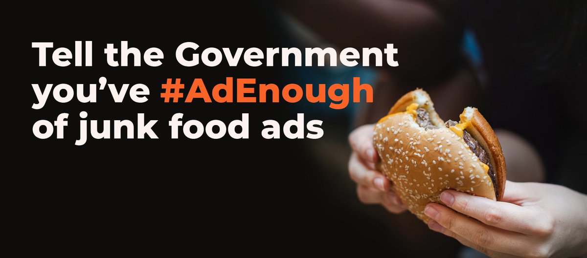 LondonFoodLink's tweet photo. Support @childrensfood in asking the Government @DHSCgovuk to introduce a 9pm watershed for #JunkFoodAds on TV and online. Please join in! #AdEnough https://t.co/xem0Xn1Xzw https://t.co/ffEfXRfas4