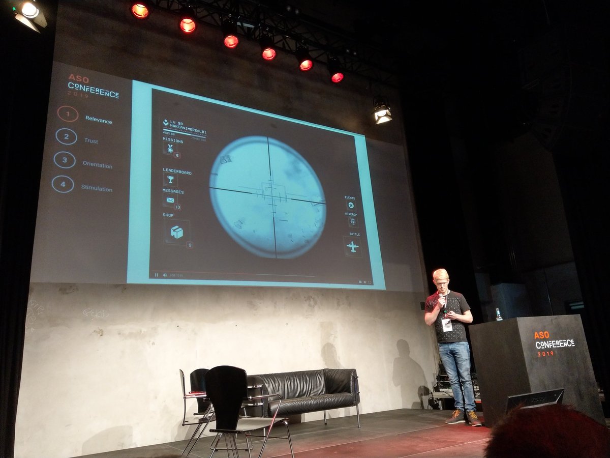IWA_ELEPHANT's tweet photo. @wolfgang_peters of @flaregames on app's relevance, trust, orientation and stimulation @asoconference
#asoconference2019 #ASOCONFERENCE #asoawards #ASO #AppDev #indiedev #Berlin https://t.co/wh7jixV7cB