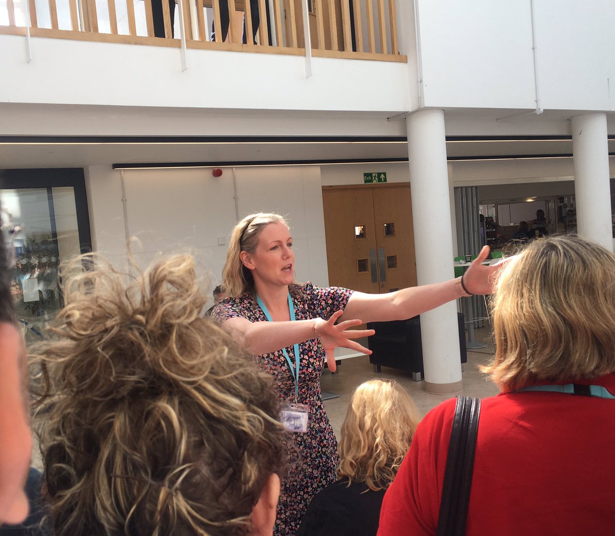 lizzy_goodman's tweet photo. . @E_Schofield herding #WOAM2019 delegates for the conference photo https://t.co/JU9iwou6Av