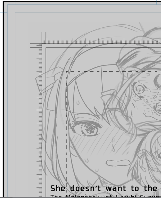 新刊の事務ページに下描きの詰め合わせ使いたいです! って言ったら、表紙のデザインをしてくださった方が原稿用紙風のレイアウトを作ってくれた!
えげつない量の目盛りが入ってて、これ絶対私にはできんやつ…時間も…根気も…😇って震えた 