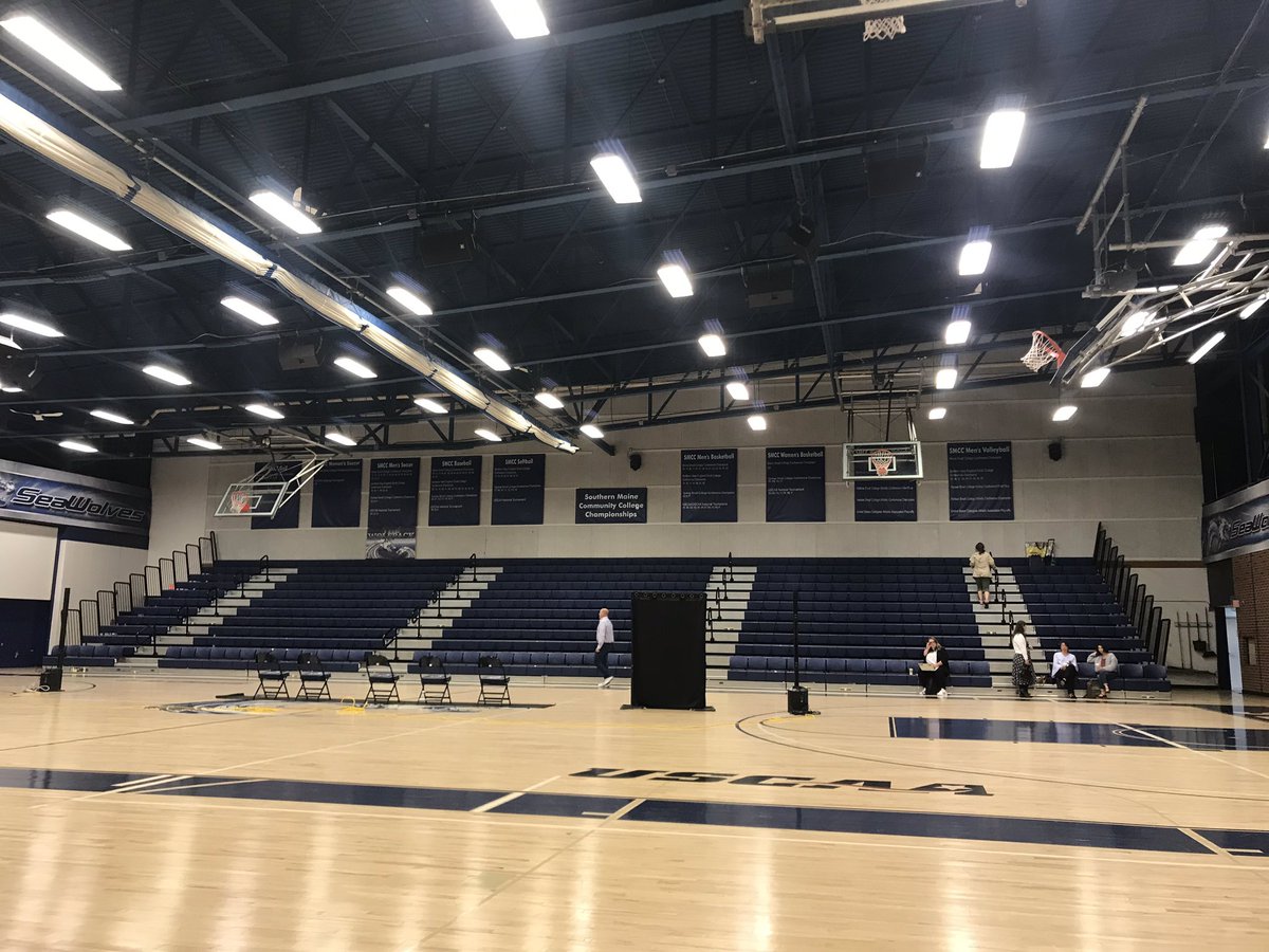 The gym at <a href="/smccmaine/">smccmaine</a> is about to be packed w/ 500 middle and HS students around Portland for the first sexual assault prevention summit. 

One of the goals is to teach students about how to identify what sexual assault is &amp; how to prevent it from happening. <a href="/WGMEReynolds/">Daniel Reynolds</a>