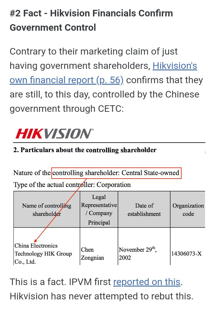 HikVision: Owned by the Chinese Communist Dictatorship.With businesses across the world, about to face a fate similar to Huawei.Indian Railways, and India's premier organisation are its clients How terribly India is compromised, it is anyone's guess.Details on HikVision