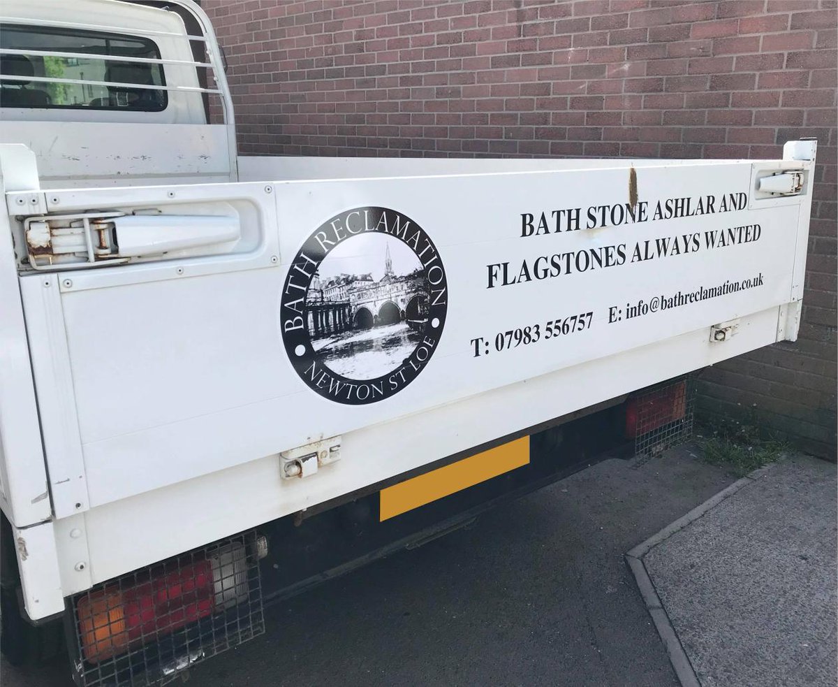 New #vehiclegraphics for Cary at Bath Reclamation #signwritting #wideformatprinting