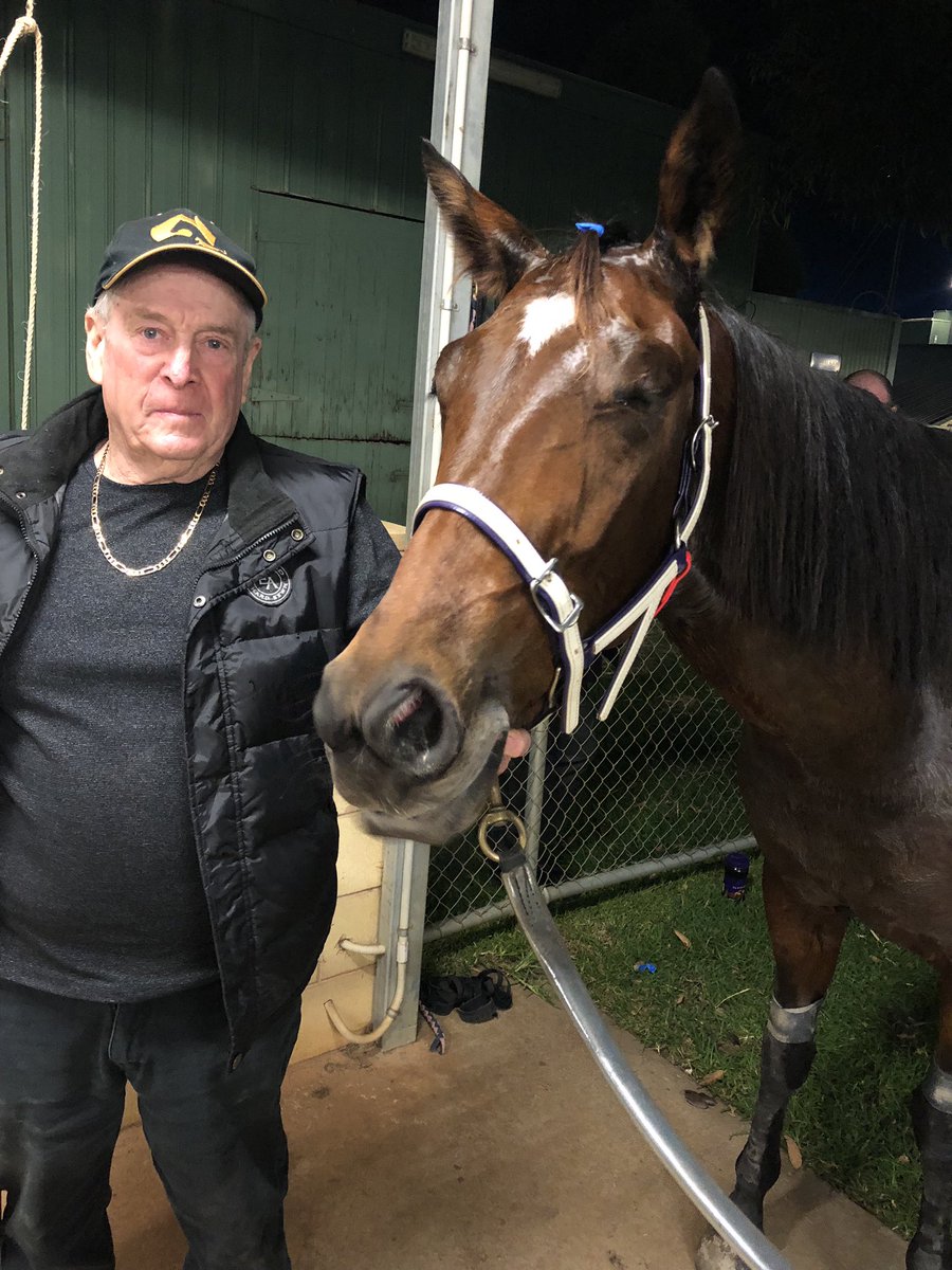 TrotsSH's tweet photo. Trainer, Ian Watson with Cullen Reign, winner of the Empire Stallions Vicbred Platinum Country Series for CO Pacers. #TrotsSH https://t.co/e6saKGf7Af
