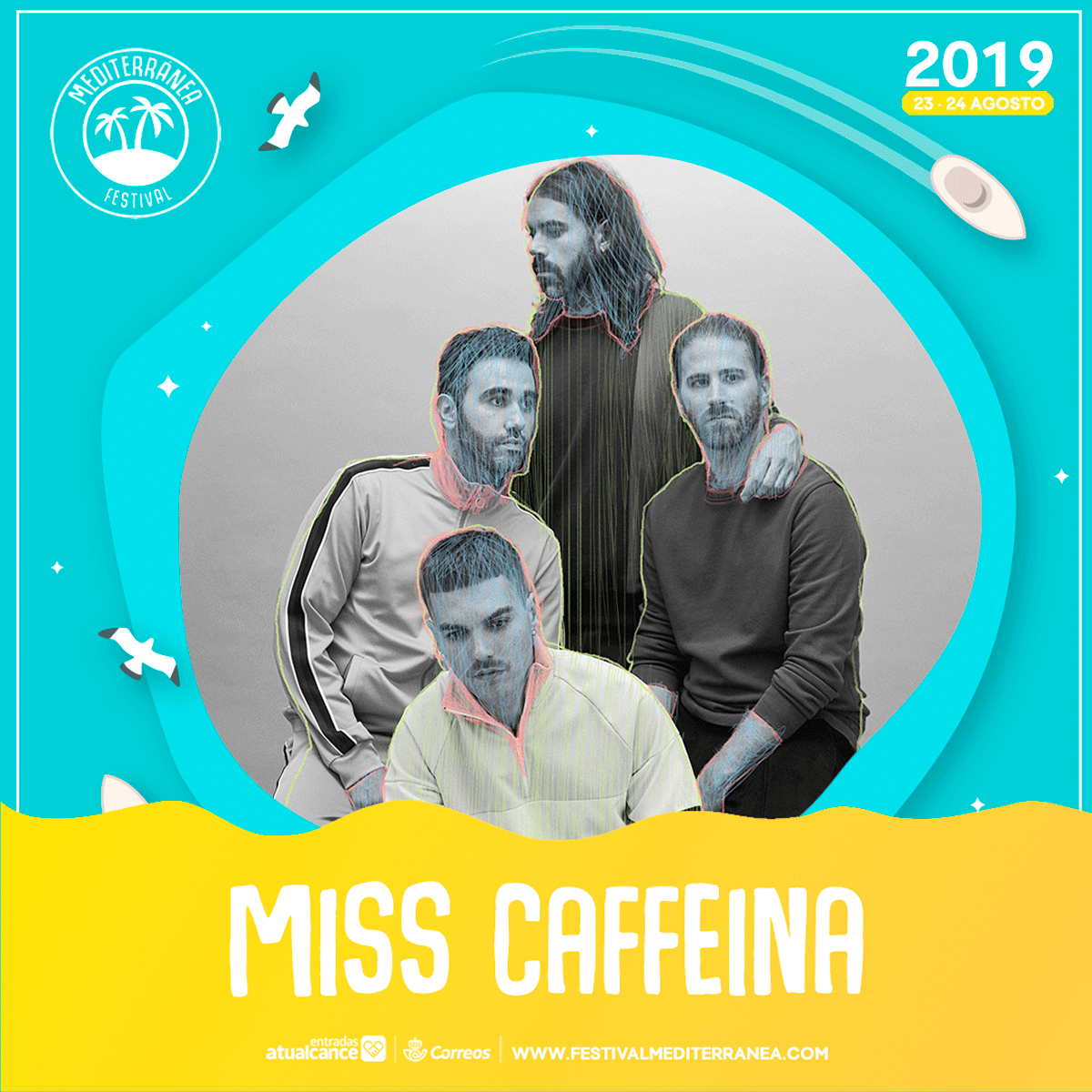 MediterraneaVLC's tweet photo. ¡SORPRESÓN! Llega @misscaffeina al #Mediterránea2019!💥

Para celebrarlo sorteamos DOS ABONOS GENERALES.

¿Cómo participar?

1️⃣ Da ‘me gusta’ a esta publicación.
2️⃣ Sigue a @MediterraneaVLC.
3️⃣ Haz RT. 

¡ÚLTIMOS ABONOS! 🎫 https://t.co/CaDGUahTfT. https://t.co/v45fovP2FI